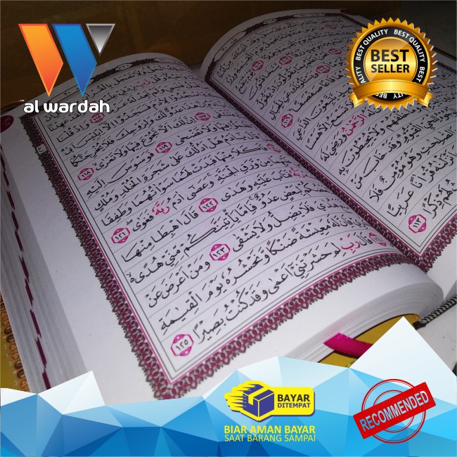 Al Quran Al Quran Rasm Utsmani 15 Baris Ukuran A5 (14 X 21 ) Non Terjemah - Al Quran Waqaf - Packing