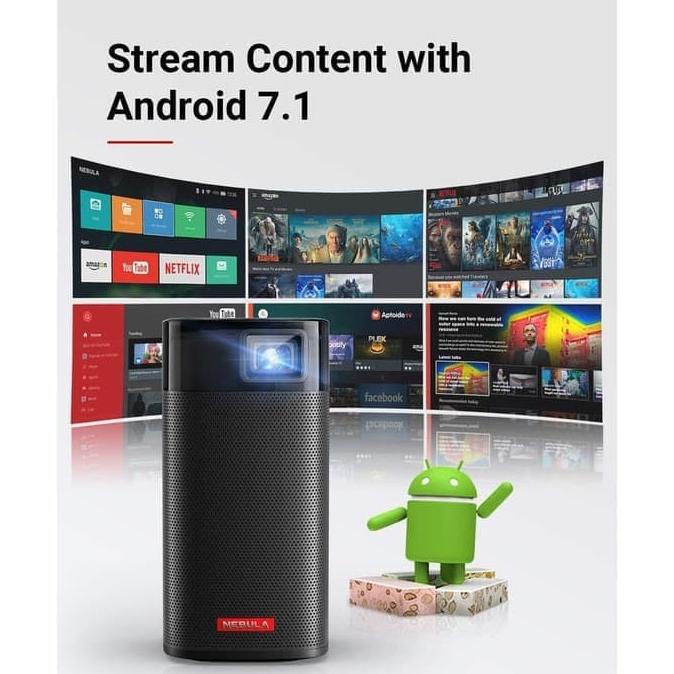 Portable Mini Projector Anker Nebula Apollo Wi-Fi 200 Ansi Lumen
