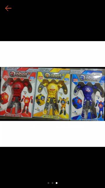 Jam tangan anak robot 3 warna