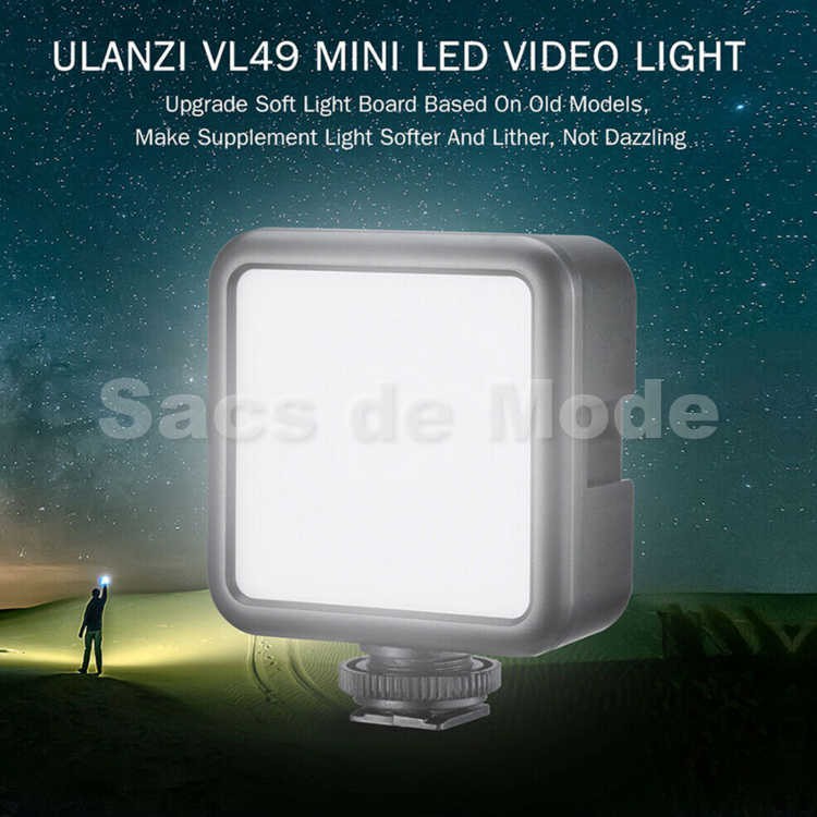 ULANZI VL49 LED  Lampu Studio Video Light VL 49 / 2nd Gen W49 W 49