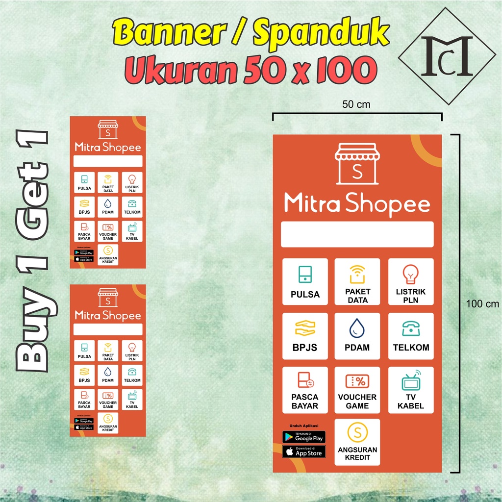 BANNER/SPANDUK  MITRA SHOPEE