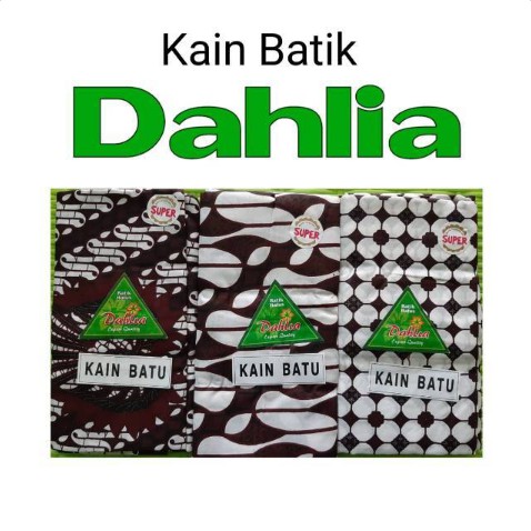 Dahlia Kain Jarik Batik KainBatu Halus Super Latar Putih