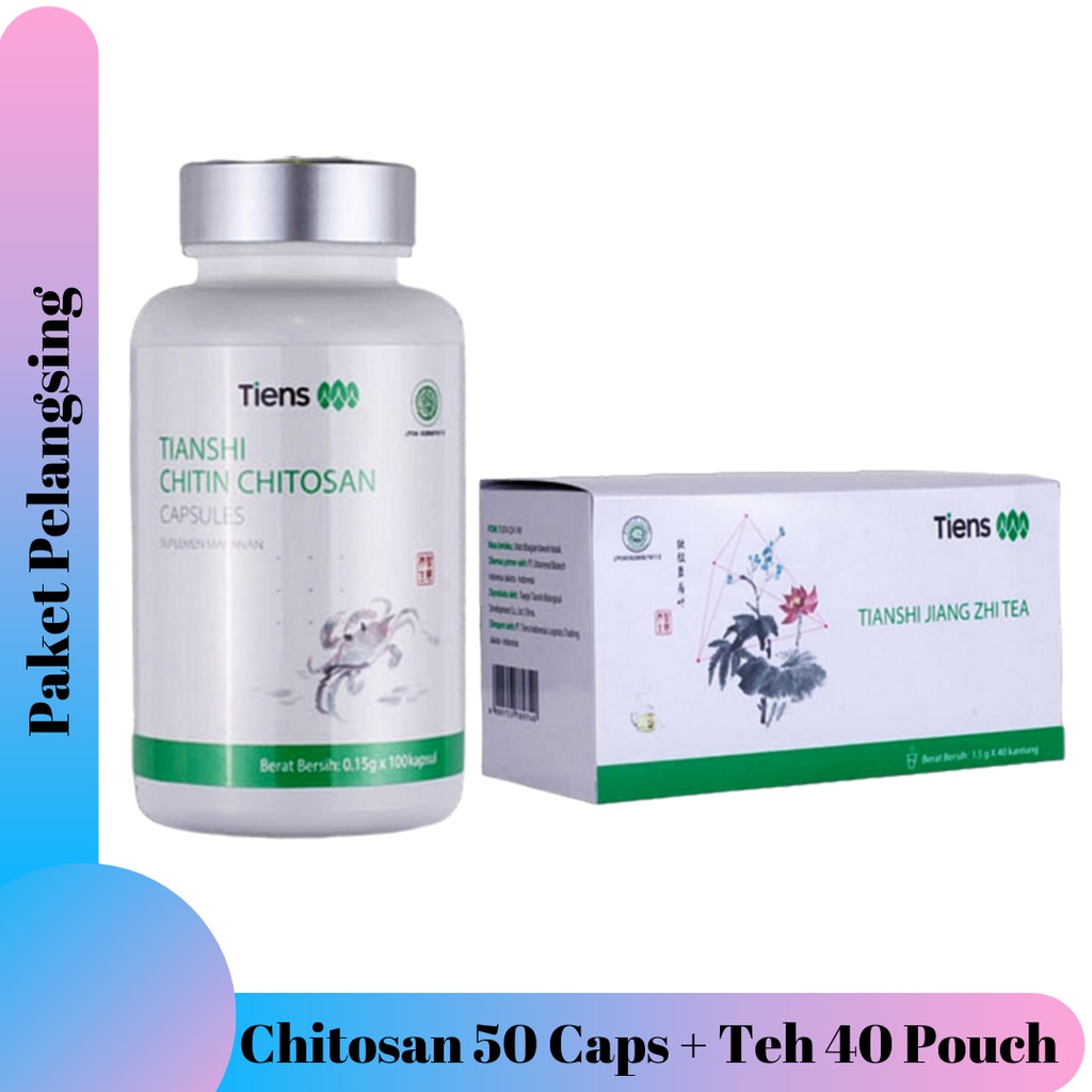 Paket Pelangsing Badan | Menurunkan Berat Badan Tiens | Diet | 40 Pouch 50 Caps