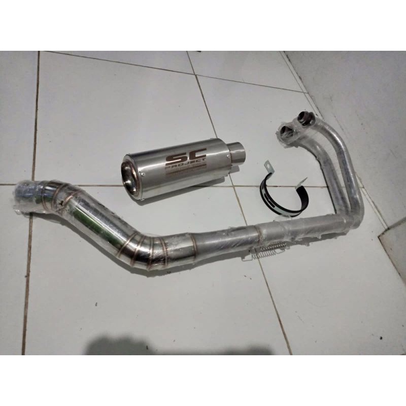 KNALPOT SC TITAN UNTUK MOTOR 2SILINDER