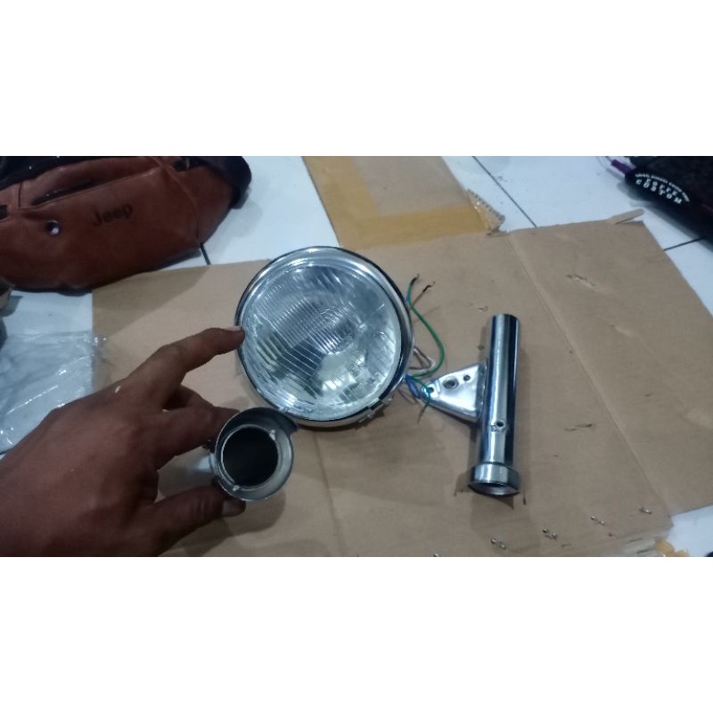 lampu cb zute lampu cb custom set kupingan headlamp cb set kupingan
