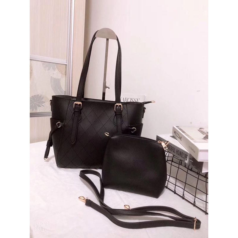 [RESTOCK] #6680 2 in 1 Tas jinjing bahu wanita shoulder hand bag cewe terlaris produk sesuai gambar