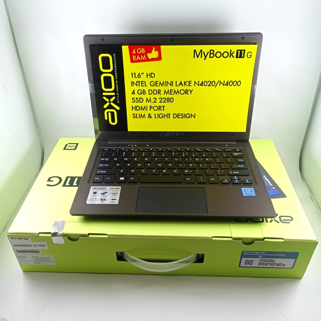 NOTEBOOK 11,6 INCH AXIOO MYBOOK 11G RAM 4GB/M2 256GB