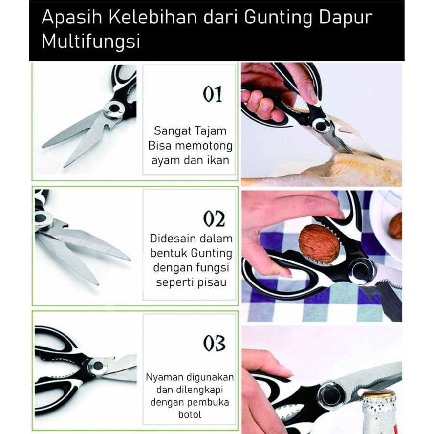 gunting sayur multifungsi / gunting dapur