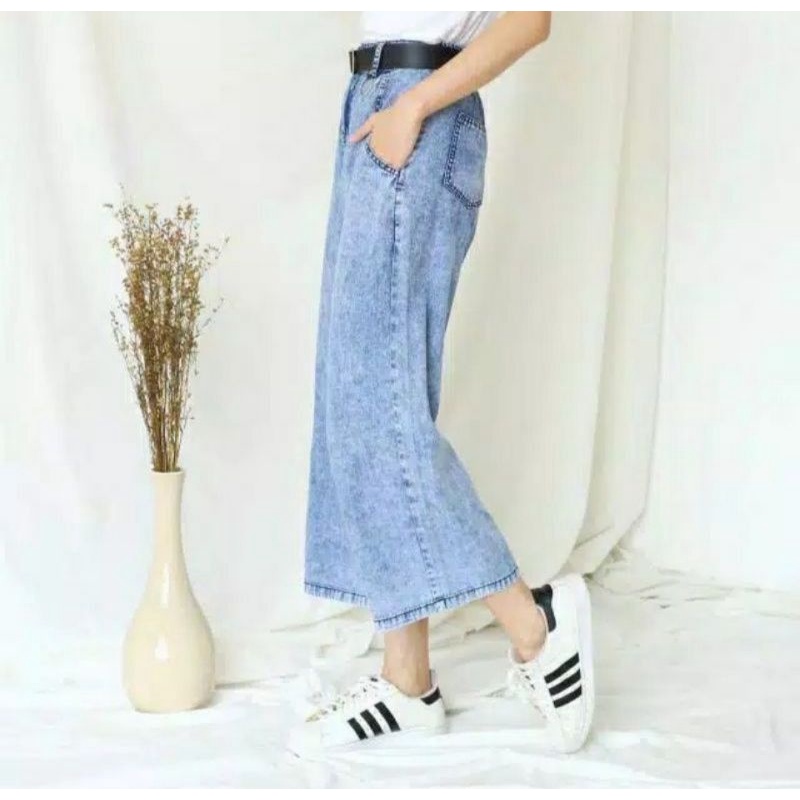 HIGHWAISHT KULOT JEANS WANITA LOOSE / ZOLZA BOYFRIEND KULOT JEANS / JEANS ORI KULOT CLO