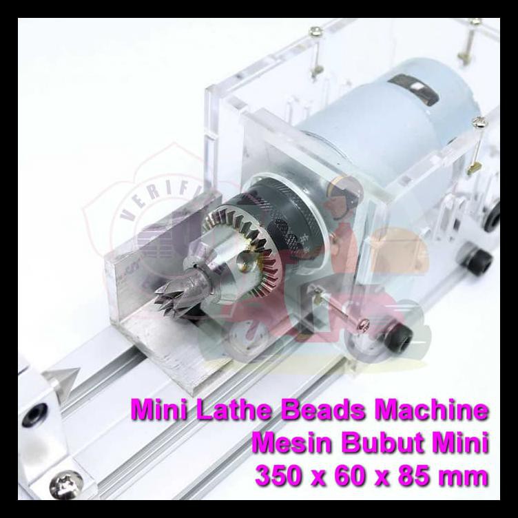 Promo Jn Mesin Bubut Mini Lathe Beads Machine Diy Kuat Akrilik Kayu Murah Limited Edition