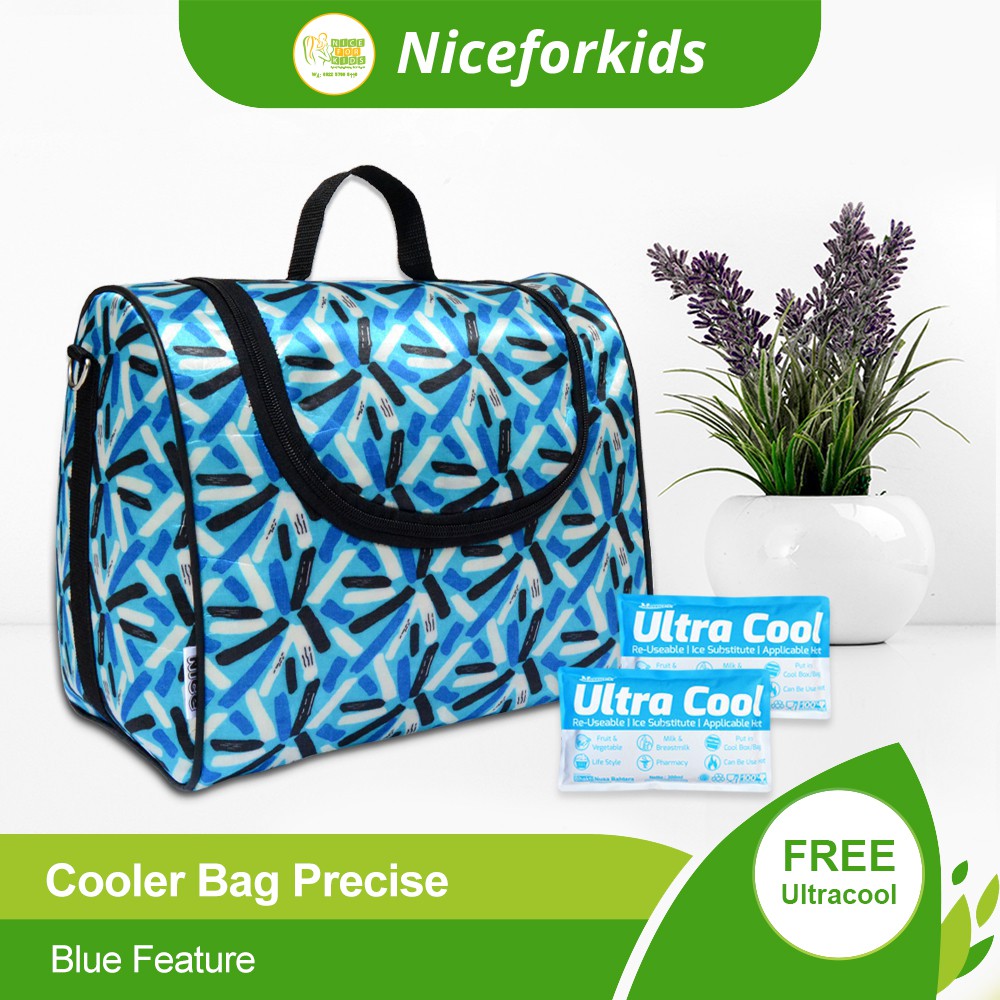 NEW - Nice Cooler Bag Precise Free Ice gel Tas Pendingin Asi Tempat Penyimpanan Asi Besar