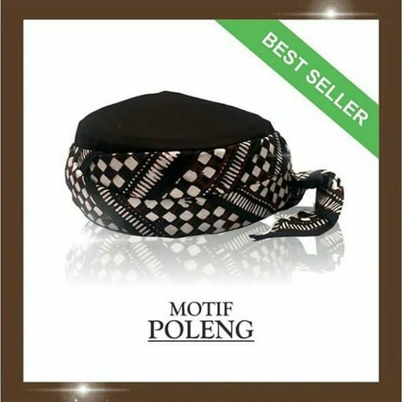 Peci Batik Jogokariyan Motif Poleng