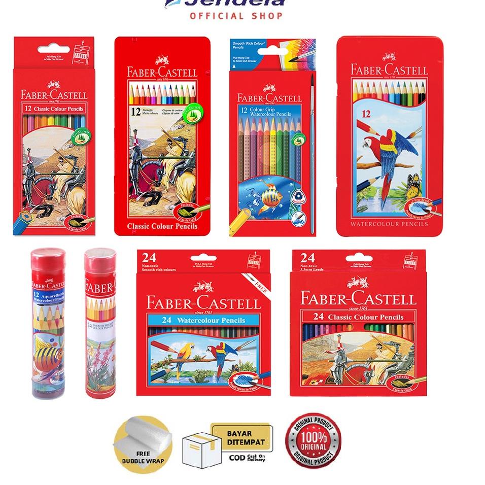 

Pensil Warna Faber Castell 24 Watercolour 12 Classic Colour Atk New