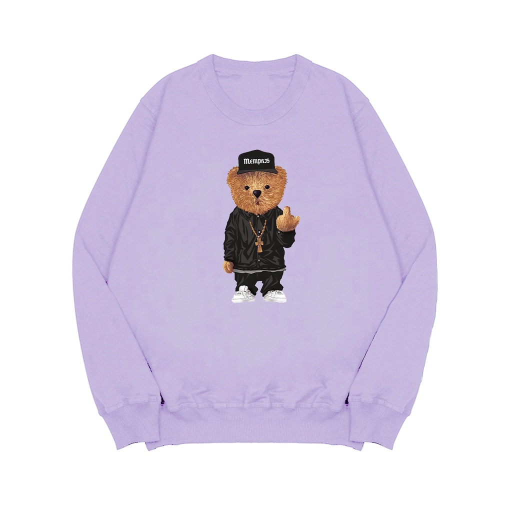 Sweater Crewneck Pria STYLE BEAR Pria Flecee M - XXL