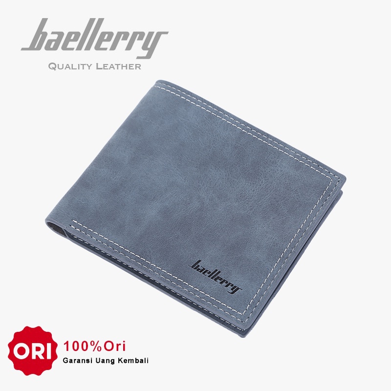 BAELLERRY D9186 Dompet Pria Bahan Kulit PU Leather Premium WATCHKITE WKOS