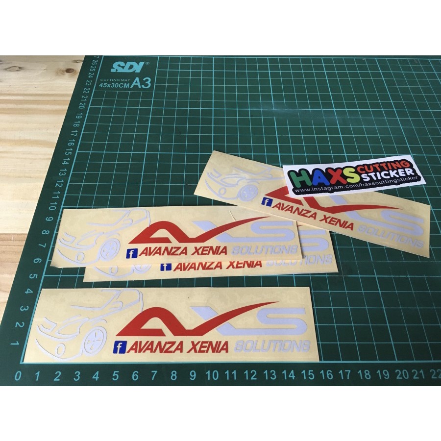 Cutting Sticker AXS Avanza Xenia Solutions Bahan Reflektif