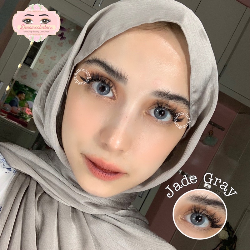 DREAMCOLORLENS Softlens - Jade Gray / Grey / Abu Minus