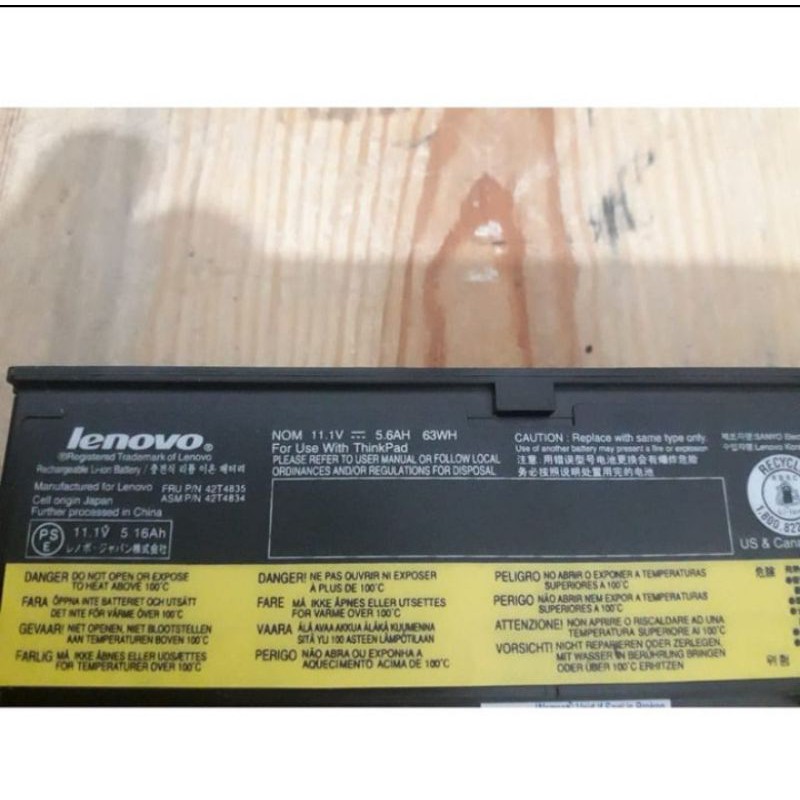 Baterai IBM Thinkpad X200, X200s, X201, X201i, X201s Grade Original