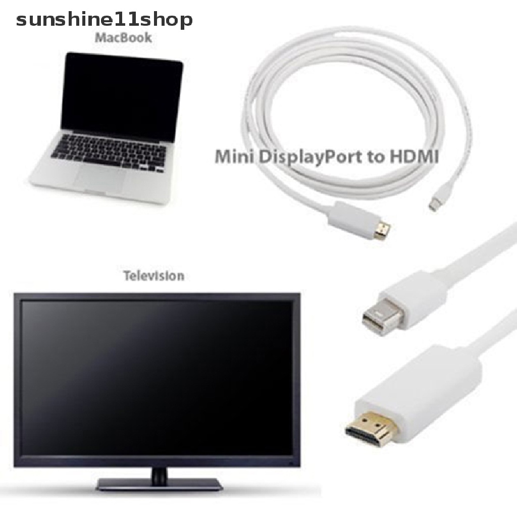 Sho Kabel Adapter Mini Display Port Ke HDMI TV AV HDTV Untuk MAC Macbook Pro  N N N N N N N Kaos T-Shirt Lengan Pendek Motif Print Untuk Wanita