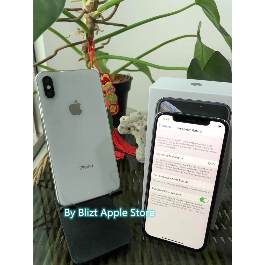 iPhone Xs 256GB All Sim Silent Fullset Ori Ex inter Second Mulus100% Like New 3utools All Green (Garansi 1 Tahun)