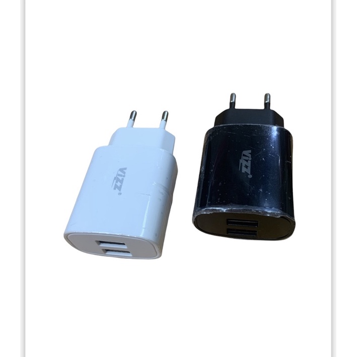 Batok Charger Vizz TC12, TC18 2USB 2,1A Travel Adaptor Cas