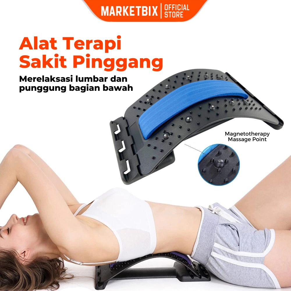 MARKETBIX Amkee Sandaran Lumbar Spinal Support Alat Terapi Sakit Pinggang