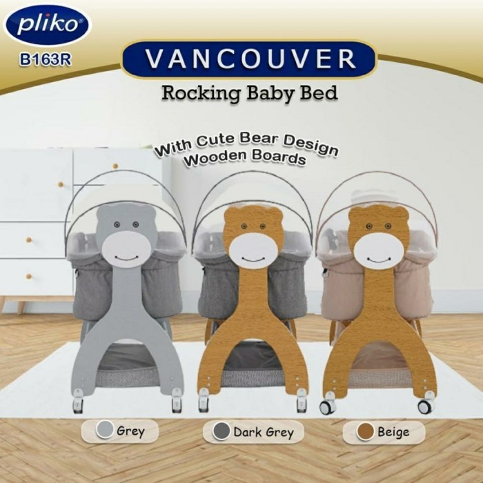 Box Pliko B 163 R Vancouver Rocking Baby Bed / Tempat Tidur Bayi