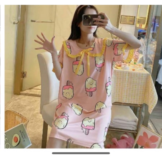 Daster Import Kerah Renda