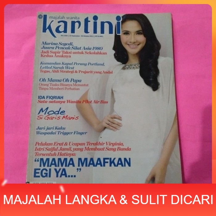 Majalah KARTINI No.2305 Okt 2011 Cover MAUDY KOESNAEDI Langka