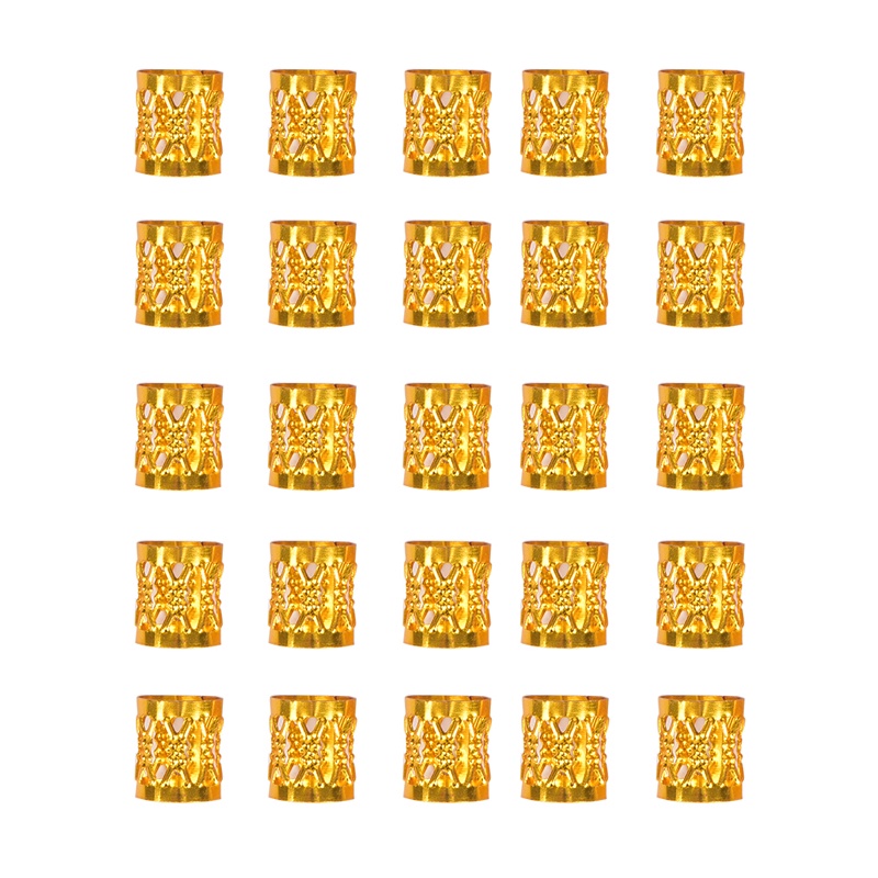 80pcs Cincin Klip Cuff Bahan Metal Untuk Rambut Gimbal
