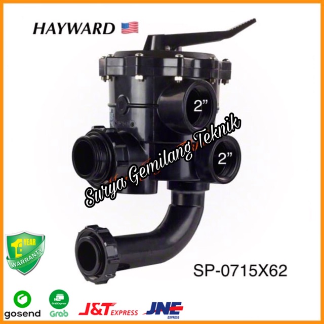 Multi Port Valve HAYWARD SP-716 MPV 2" Kepala Tabung Filtar Hayward
