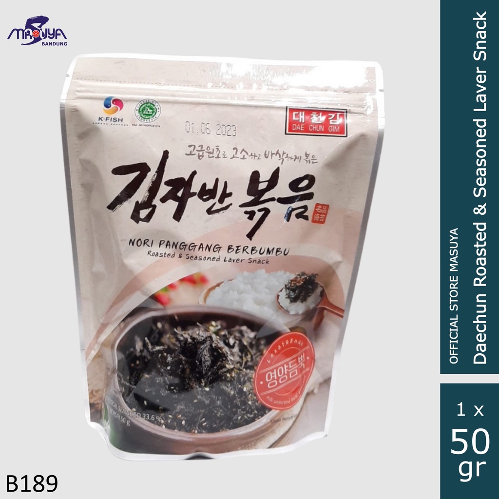 

Nori Roasted Seaweed Daechun / Nori Panggang Berbumbu 50 GR