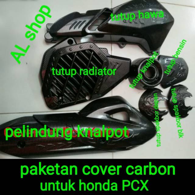 cover pcx 150 new lokal cover carbon pcx 150 cover set carbon pcx 150 lokal cover pcx karbon variasi