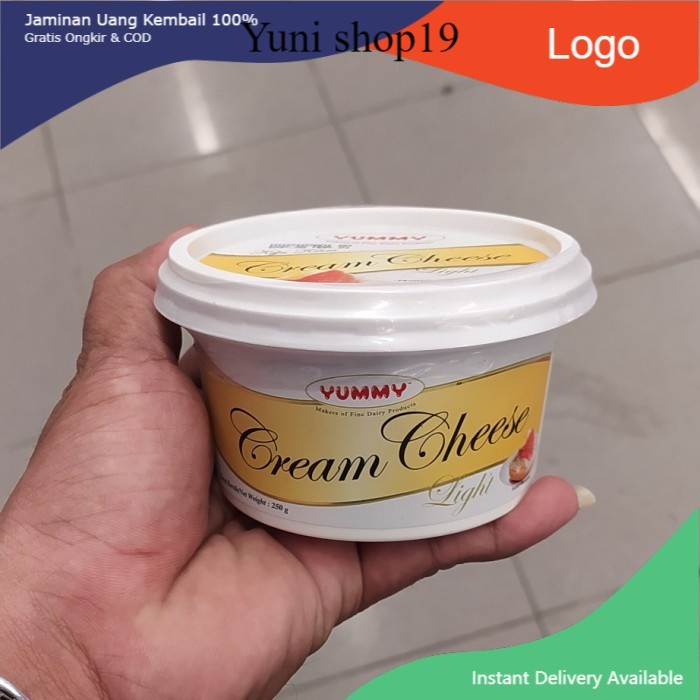 

yummy cream cheese light 250gr