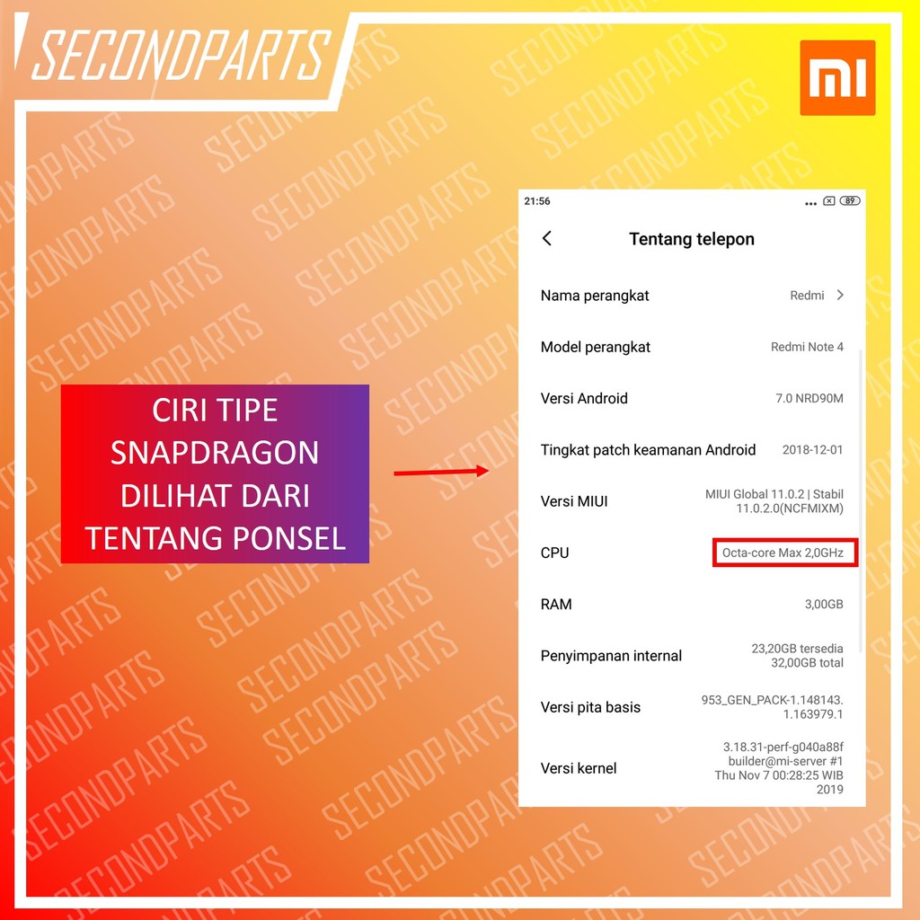 MESIN NORMAL XIAOMI REDMI NOTE 4 / NOTE 4X SNAPDRAGON SEGEL ORIGINAL