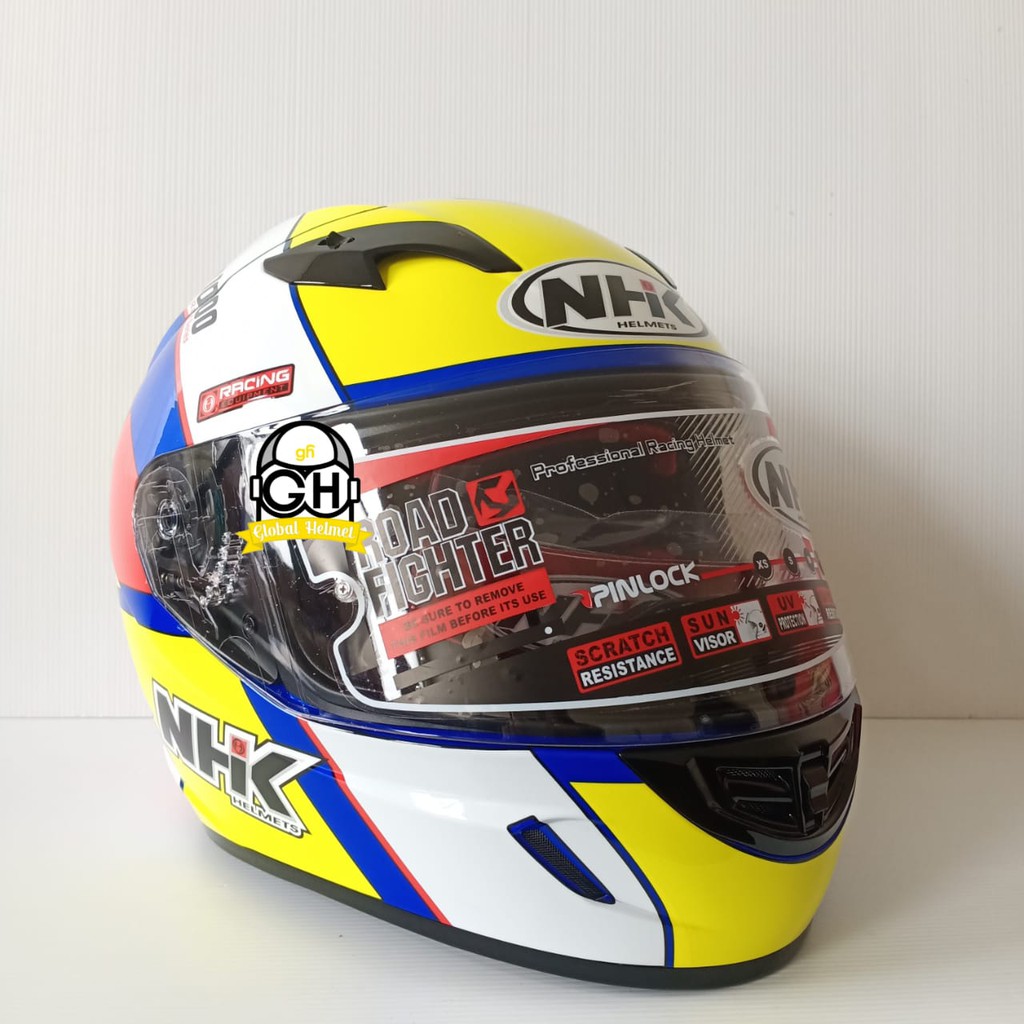 HELM NHK GP1000 SXR BLUE AQSO YELLOW NHK GP 1000 NHK GP1K