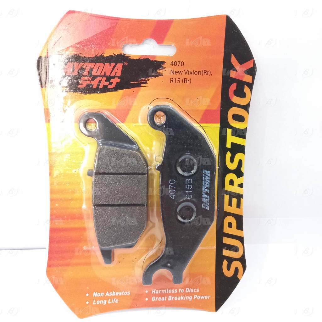 Daytona SuperStock Disc Pad R15 NVL Kampas Rem Cakram Belakang Motor Non Asbestos Racing Brake Pad