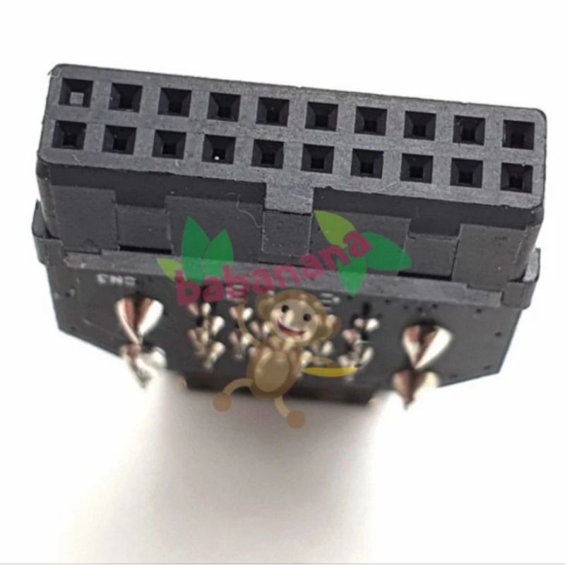 Usb 20 pin to dual usb 3.0 black motherboard internal adapter 19 pin