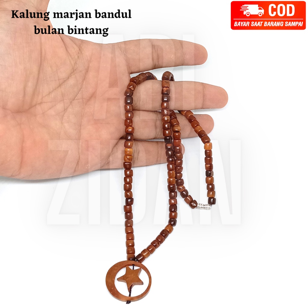 kalung kaokah kokkah kaukah asli original model marjan bulan bintang