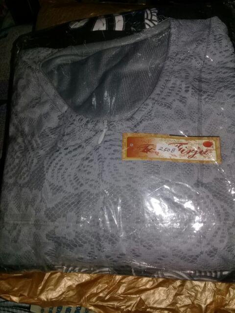 Shopashop Solo - Gamis Brukat Kebaya Brukat Long Dress Batik Couple Atasan Kemeja Lengan Panjang