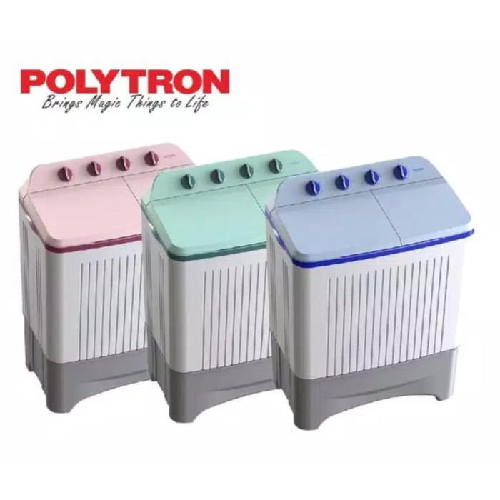 Polytron Mesin Cuci 2 Tabung 9 Kg Pwm -9366 H