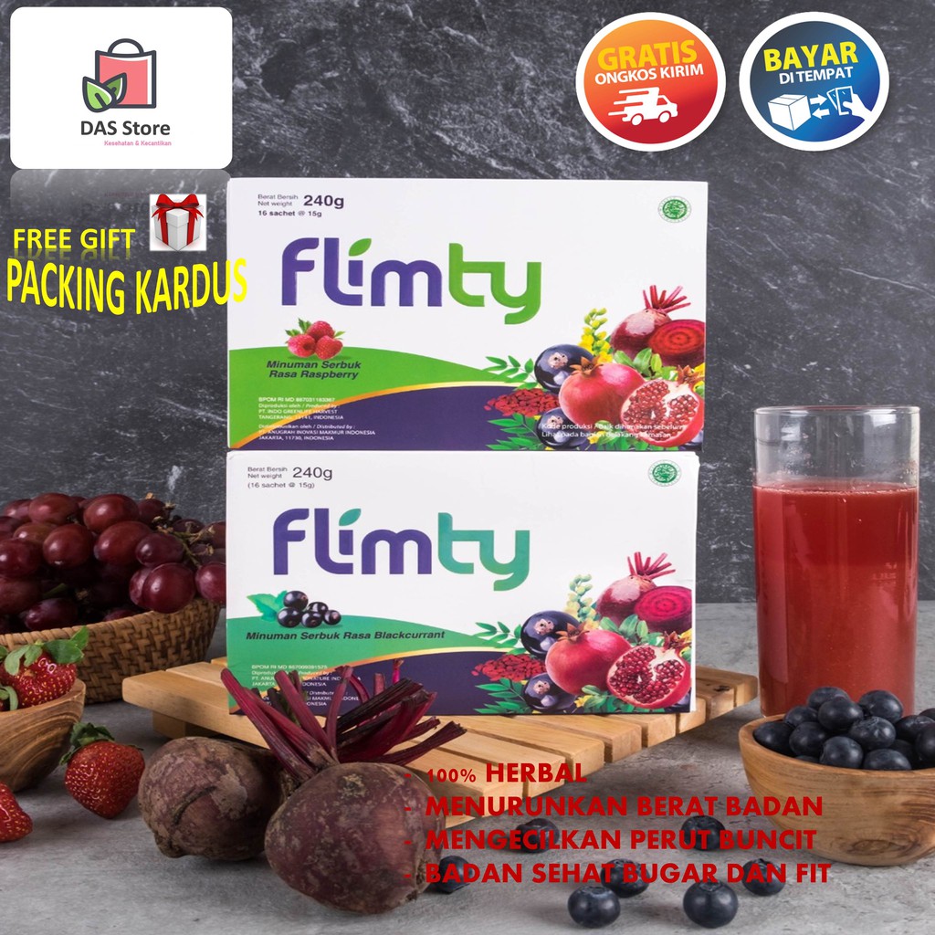 Flimty Fiber 2 Box Obat Pelangsing Badan (FREE 2 MY BOTTLE), Minuman Pelangsing , Pelangsing Herbal