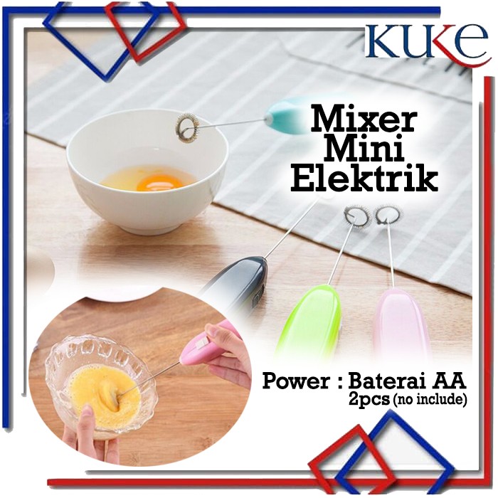 Pengocok Telur Elektrik / Mixer / Mixer Mini Elektrik / Pengaduk Minuman Elektrik / Hand Mixer Mini