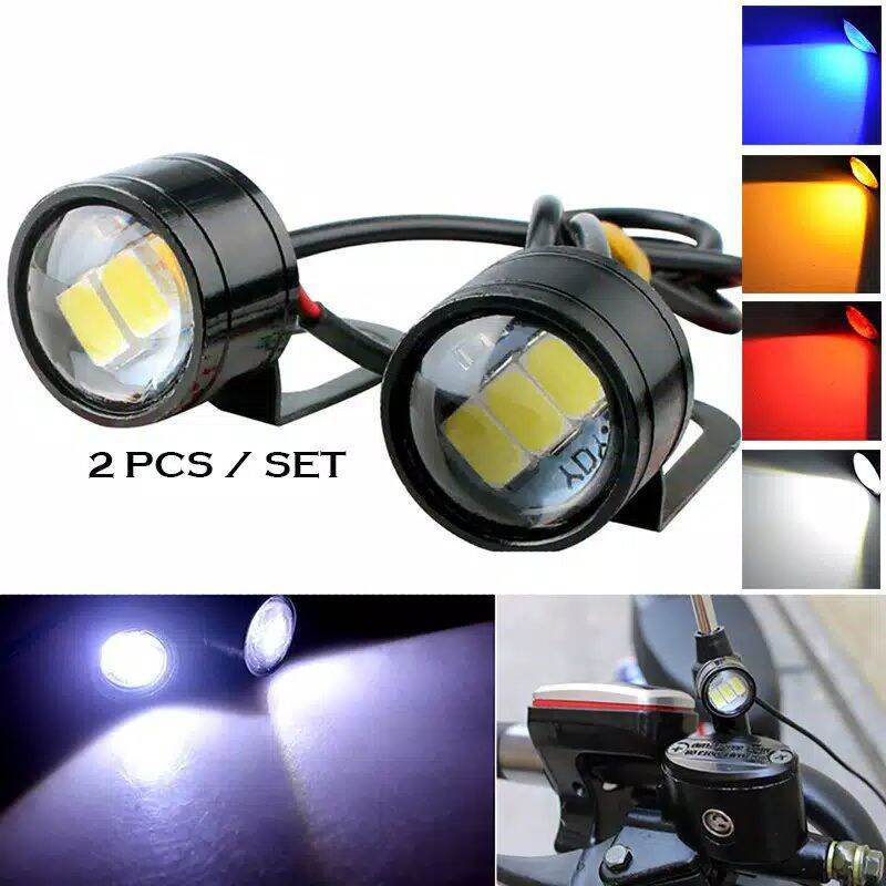 (BISA COD)LAMPU LED MATA ELANG KEDIP FLASH 3 MODE 12VOLT 12V
