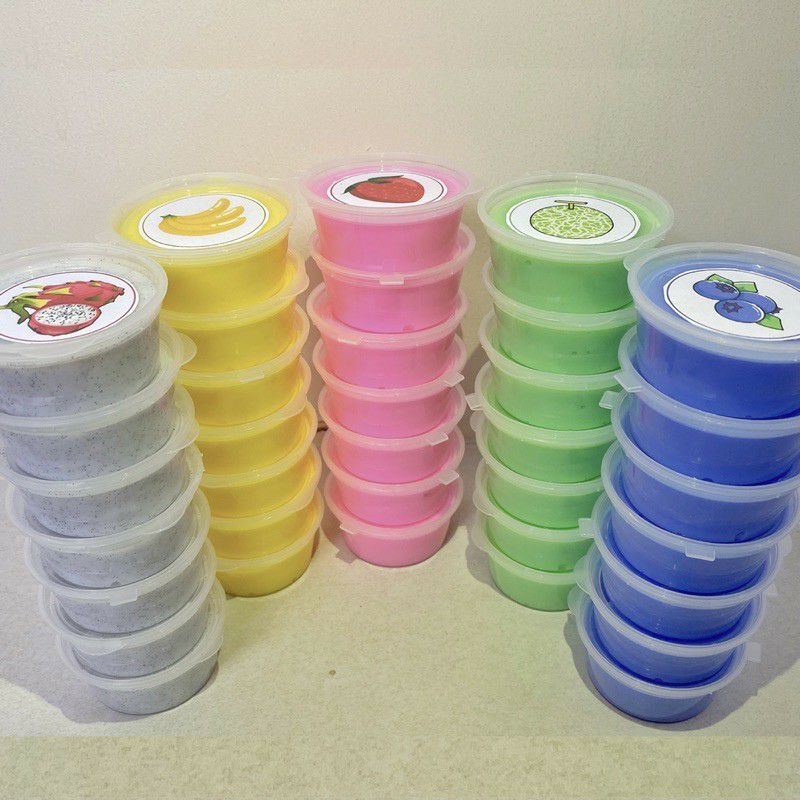 Mainan Anak Slime Fruit Series Isi 5pcs