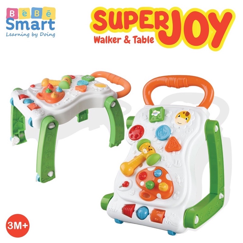 Bebe Smart Super Joy Walker Mainan Bayi Meja Edukasi Melatih Berjalan Kado Hadiah Anak