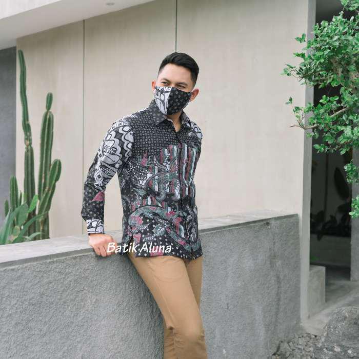 Batik Pria Lengan Panjang Solo Premium Batik Cowok Tulis Sutra Alisan Lengan Panjang Gba 112