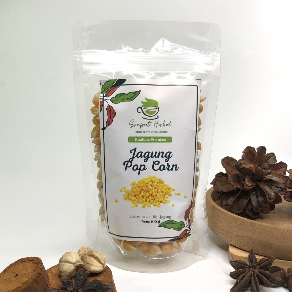 100gr Jagung PopCorn Pop Corn Mentah Premium Berkualitas JSR Sruput Herbal