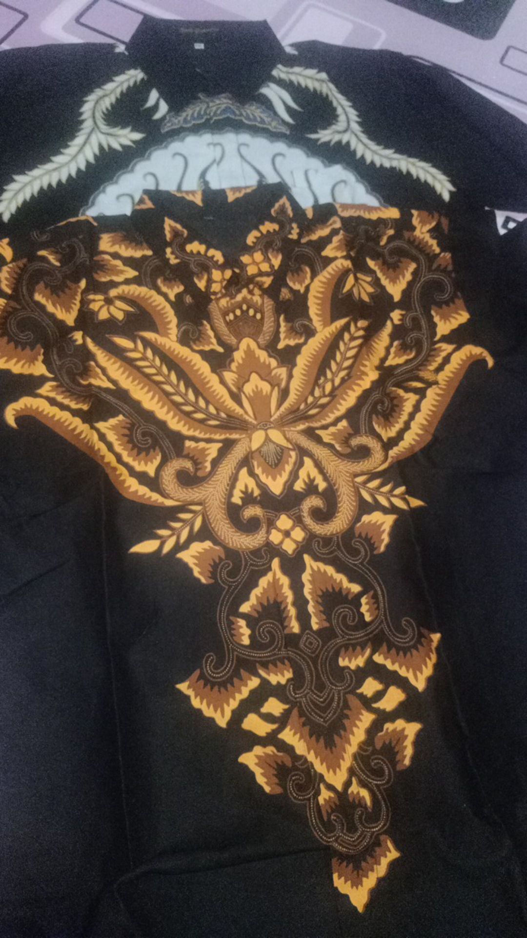 Kridasastra Kemeja Batik Pria Lengan Panjang Slimfit Katun Printing Hem Baju Atasan Kantor Modern