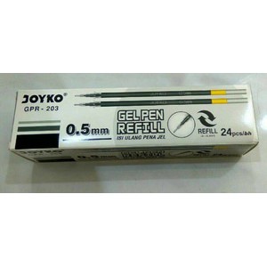 

Refill Pulpen Hitam / Gel Pen Refill 0.5mm Joyko GPR-203